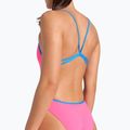Strój pływacki jednoczęściowy damski arena Lace Back Solid shocking pink/blue river 5