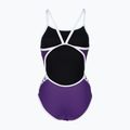 Strój pływacki jednoczęściowy damski arena Icons Super Fly Back Solid plum/white/plum multi 2