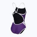 Strój pływacki jednoczęściowy damski arena Icons Super Fly Back Solid plum/white/plum multi 4