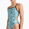 Strój pływacki jednoczęściowy damski arena Escape Challenge Back black/water blue multi 4