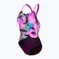 Strój pływacki jednoczęściowy damski arena Imaginary Swim Pro Back black/shocking pink/multi 3