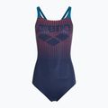 Strój pływacki jednoczęściowy damski arena Foggy Dots Swim Pro Back navy/blue cosmo