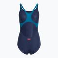 Strój pływacki jednoczęściowy damski arena Foggy Dots Swim Pro Back navy/blue cosmo 2