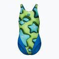 Strój pływacki jednoczęściowy dziecięcy arena Star Shaped Swim Tech L blue river/soft green/multi