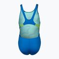 Strój pływacki jednoczęściowy dziecięcy arena Star Shaped Swim Tech L blue river/soft green/multi 2