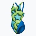 Strój pływacki jednoczęściowy dziecięcy arena Star Shaped Swim Tech L blue river/soft green/multi 3