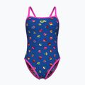 Strój pływacki jednoczęściowy damski dwustronny arena Reversible Challenge Back royal multi/ pink
