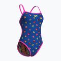 Strój pływacki jednoczęściowy damski dwustronny arena Reversible Challenge Back royal multi/ pink 6
