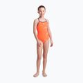 Strój pływacki jednoczęściowy dziecięcy arena Star Graphic Lightdrop Back bright coral/plum 2