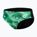 Slipy pływackie dziecięce arena Foam Swim Briefs black/soft green multi 3