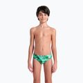 Slipy pływackie dziecięce arena Foam Swim Briefs black/soft green multi 5