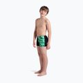 Bokserki pływackie dziecięce arena Foam Swim Short black/soft green multi 6