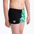 Bokserki pływackie dziecięce arena Foam Swim Short black/soft green multi 8