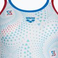 Strój pływacki jednoczęściowy damski arena One Fireflow Double Cross red/blue river/white multi 3