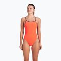 Strój pływacki jednoczęściowy damski arena Lace Back Solid bright coral/plum