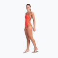 Strój pływacki jednoczęściowy damski arena Lace Back Solid bright coral/plum 2