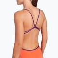 Strój pływacki jednoczęściowy damski arena Lace Back Solid bright coral/plum 5