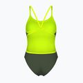 Strój pływacki jednoczęściowy damski arena Lace Back Solid dark sage/artic lime 2