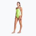 Strój pływacki jednoczęściowy damski arena Lace Back Solid artic lime/future dusk 2