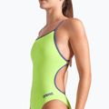 Strój pływacki jednoczęściowy damski arena Lace Back Solid artic lime/future dusk 4