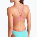 Strój pływacki jednoczęściowy damski arena Lace Back Solid water/shocking pink 5