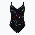 Strój pływacki jednoczęściowy damski arena Abyss U Back multi black/black
