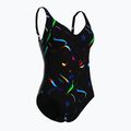 Strój pływacki jednoczęściowy damski arena Abyss U Back multi black/black 3