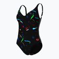 Strój pływacki jednoczęściowy damski arena Abyss U Back multi black/black 4
