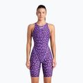 Strój pływacki jednoczęściowy damski arena Powerskin ST Next LE Open Back leopard skin violet