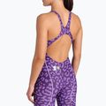 Strój pływacki jednoczęściowy damski arena Powerskin ST Next LE Open Back leopard skin violet 5