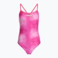 Strój pływacki jednoczęściowy damski arena Tie-Dye Challenge Back Allover shocking pink multi/shocking pink