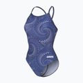 Strój pływacki jednoczęściowy damski arena Fireflow Lightdrop Back navy/team navy 3