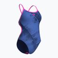 Strój pływacki jednoczęściowy damski arena Arch Lace Back multi blue/navy/shocking pink 3