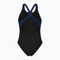 Strój pływacki jednoczęściowy damski arena Flowing V Back black/navy 2