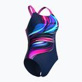 Strój pływacki jednoczęściowy damski arena Bloom Swim Pro Back Lb multi navy/navy/shocking pink 3
