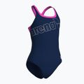 Strój pływacki jednoczęściowy damski arena Logo Swim Pro navy/shocking pink 3