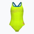 Strój pływacki jednoczęściowy damski arena Logo Swim Pro artic lime/blue china