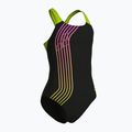 Strój pływacki jednoczęściowy dziecięcy arena Sound Track Swim Pro Back black/artic lime 3