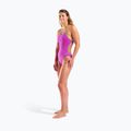 Strój pływacki jednoczęściowy damski Arena Lace Back Solid very fuchsia/team green 6