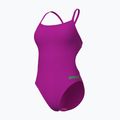 Strój pływacki jednoczęściowy damski Arena Team Swimsuit Challenge Solid very fuchsia/team green 3