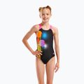 Strój pływacki jednoczęściowy dziecięcy arena Dots Swim Pro Back black multi/black/shocking pink 5