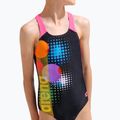 Strój pływacki jednoczęściowy dziecięcy arena Dots Swim Pro Back black multi/black/shocking pink 8