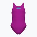Strój kąpielowy jednoczęściowy dziecięcy Arena Team Swim Tech Solid very fuchsia/water