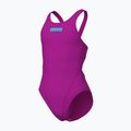 Strój kąpielowy jednoczęściowy dziecięcy Arena Team Swim Tech Solid very fuchsia/water 3