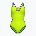 Strój pływacki jednoczęściowy damski arena One Double Cross Back One Piece artic lime/plum/blue cosmo
