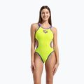 Strój pływacki jednoczęściowy damski arena One Double Cross Back One Piece artic lime/plum/blue cosmo 5
