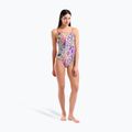 Strój pływacki jednoczęściowy damski arena Painting Lace Back multi/bright coral 6
