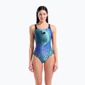 Strój pływacki jednoczęściowy damski arena Peacock Swim Pro Back multi green/black