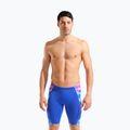 Jammery pływackie męskie arena Earth Swim Jammer neon blue/neon blue multi 5