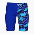 Jammery kąpielowe dziecięce arena Crowded Swim Jammer neon blue/neon blue multi